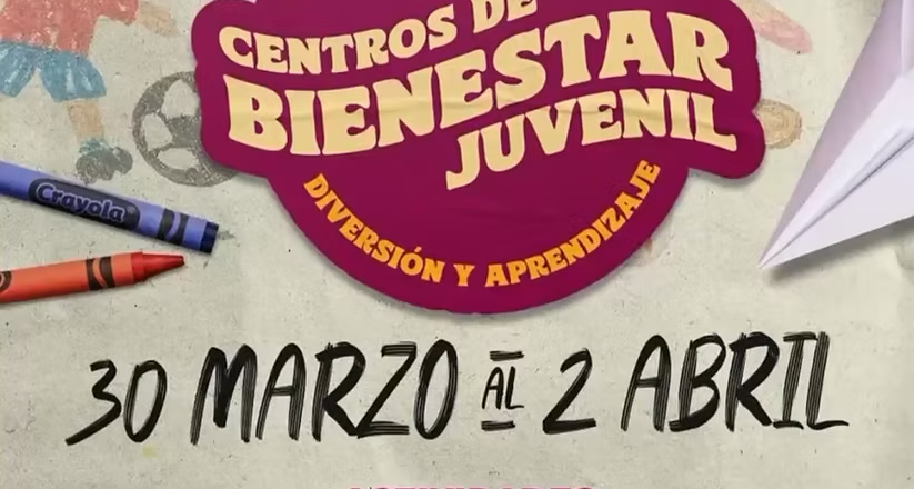 Alistan Centros de Bienestar Juvenil para periodo vacacional de Semana Santa en Empalme