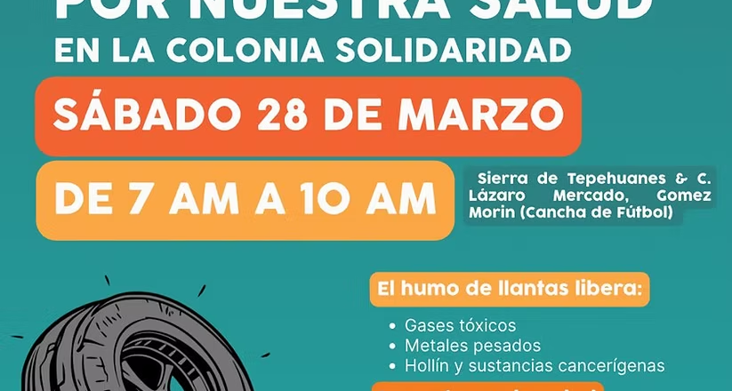 Invita Ayuntamiento de Hermosillo a participar en jornada de “Llantatón por nuestra salud” en la Solidaridad