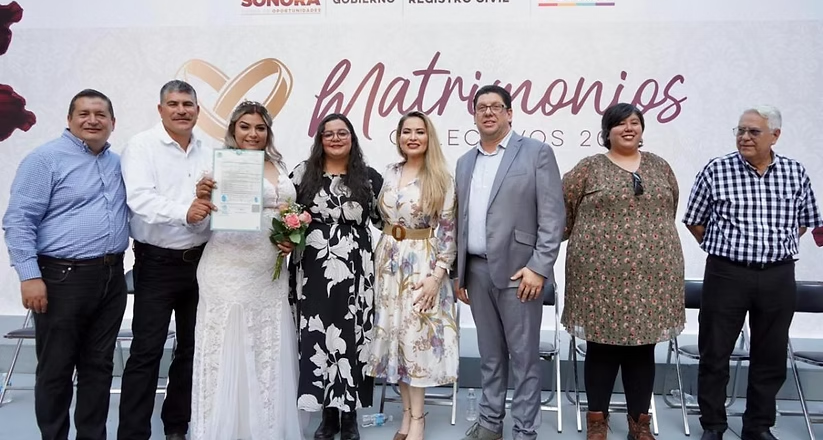 Gobierno de Sonora fortalece la unión familiar con Matrimonios Colectivos 2026