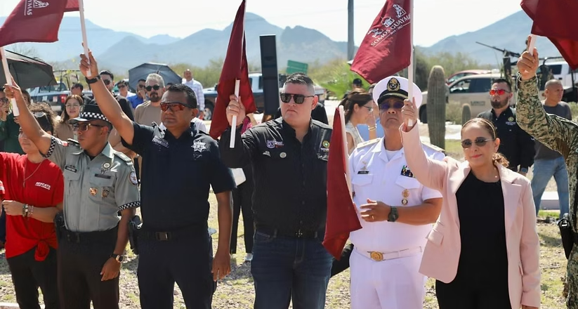 Participa CEPC Sonora en banderazo del Operativo de Semana Santa en San Carlos