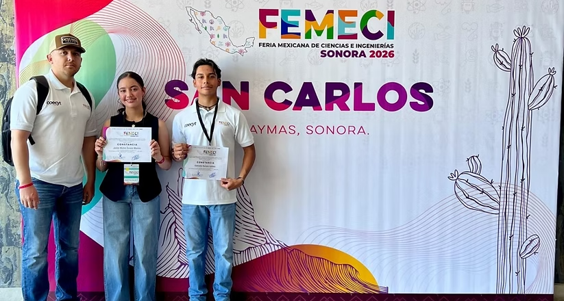 Estudiantes de Cecyte Sonora obtienen tercer lugar a nivel nacional en Femeci 2026