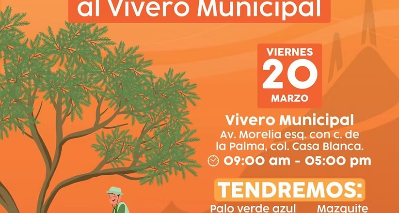 Este viernes 20 el Vivero Municipal donará árboles nativos