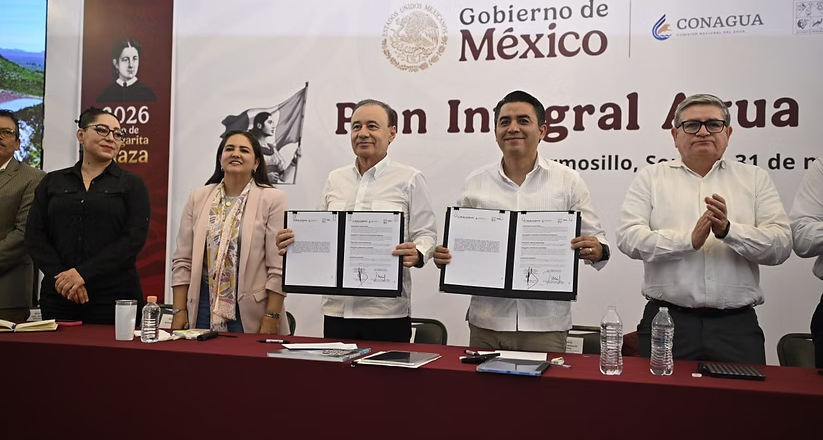 Presidenta Sheinbaum invierte más de 11 mil 500 millones en obras hídricas; garantiza 15% más de agua en Hermosillo: Durazo