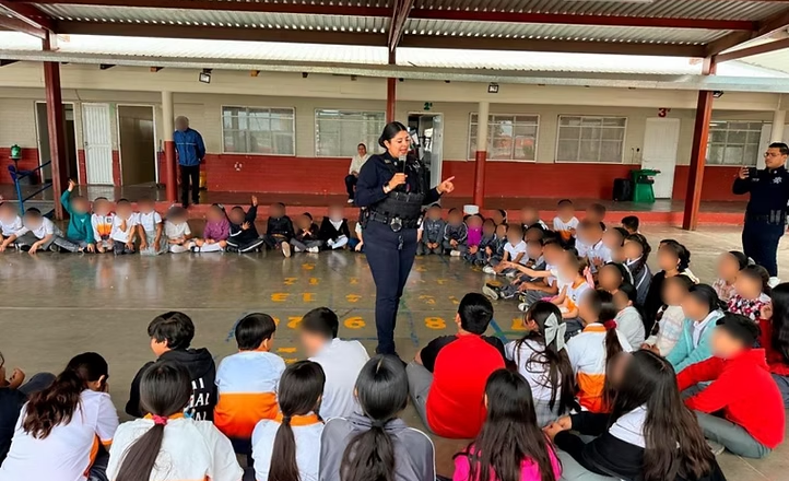 Policía Estatal fomenta entre la niñez de Yécora el rechazo a toda forma de violencia