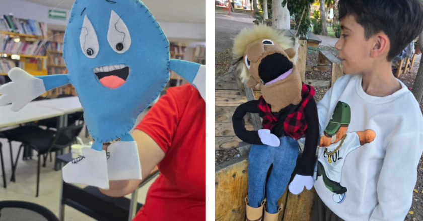 Fomentan la cultura del agua mediante taller de títeres como parte de la convocatoria “Jóvenes H: Salvemos el Agua”