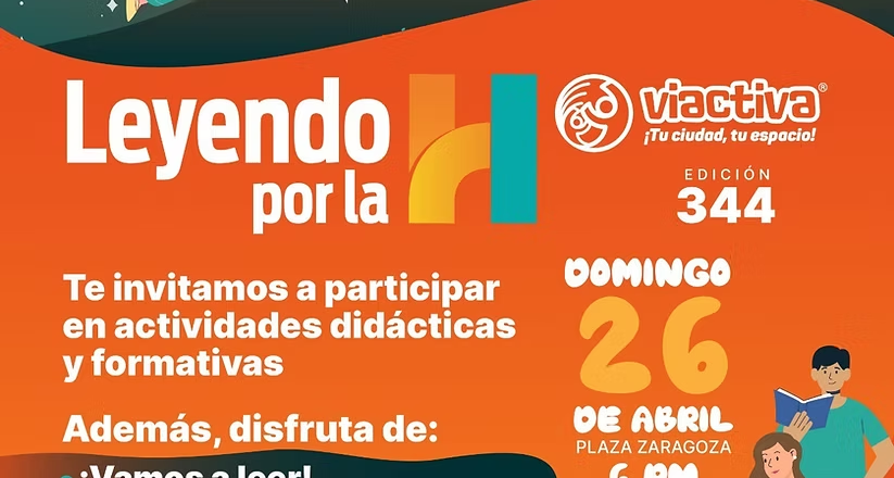Invita Gobierno de Hermosillo a la actividad “Leyendo por la H” el próximo domingo