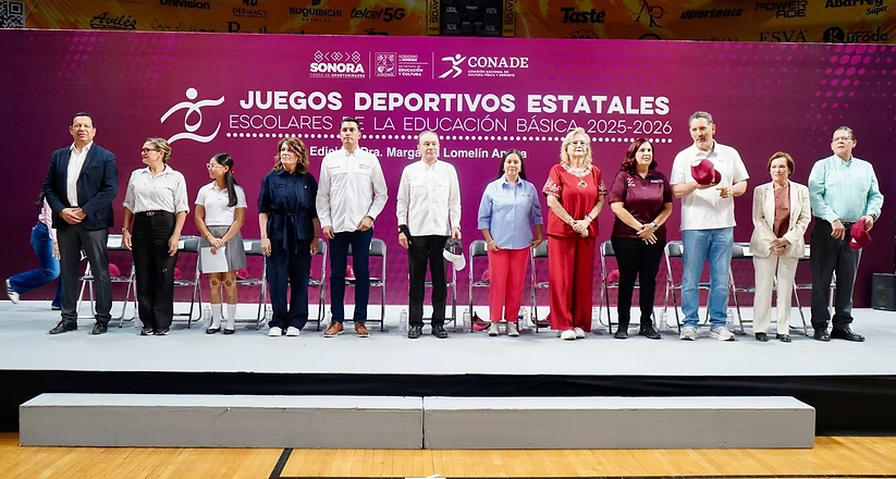 Gobernador Durazo impulsa a futuras promesas del deporte con arranque de Juegos Estatales de Educación Básica