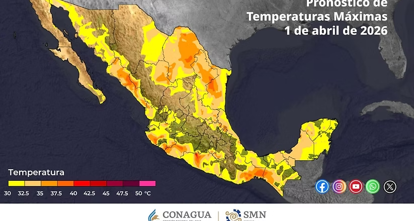 Pronóstico del tiempo este miércoles en Sonora