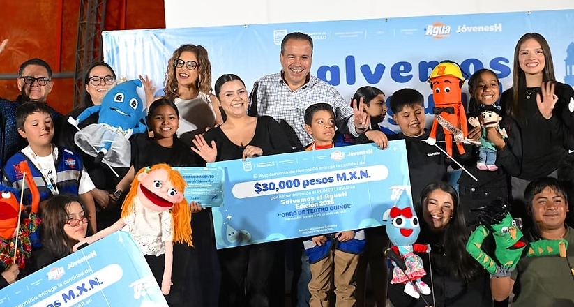 Ante sequía en Hermosillo, niños y jóvenes proponen con creatividad cuidar el agua en concurso Salvemos el AguaH