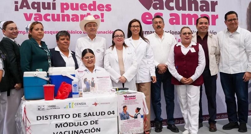 Arranca el Gobierno de Sonora la Semana Nacional de Vacunación “Vacunar es Amar”