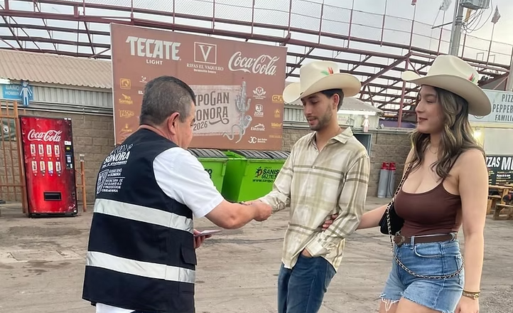 Seguridad y cercanía de la SSPC Sonora presente en la Expo Ganadera 2026