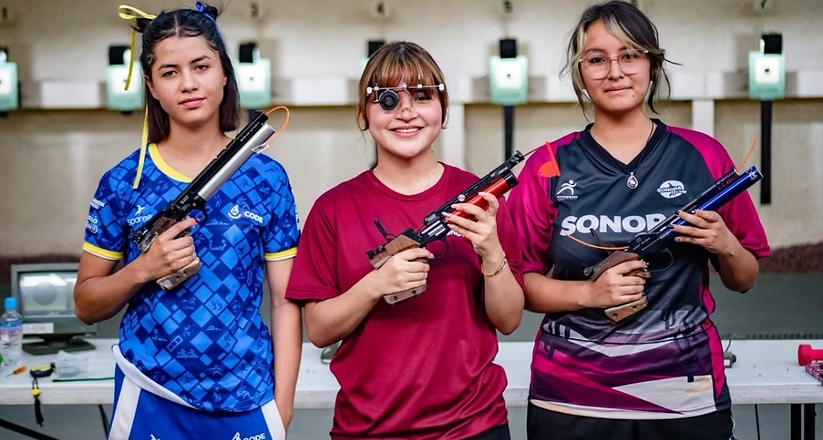 Tiro deportivo de Sonora tiene jornada de cuatro preseas en olimpiada nacional
