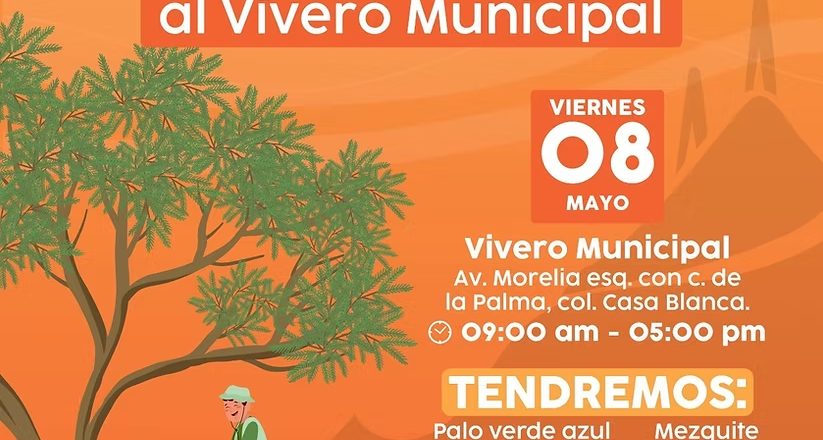 Donará Gobierno de Hermosillo árboles nativos este viernes 8 de mayo