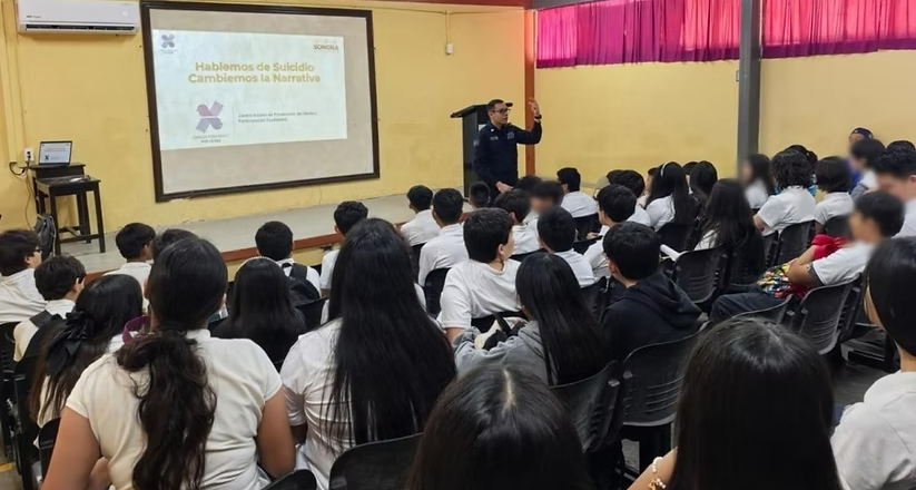 Promueve Secretaría de Seguridad entre jóvenes de secundaria la importancia del Bienestar Emocional