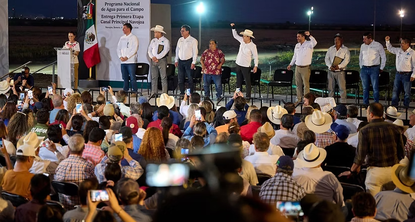 Gobernador Durazo y Presidenta Sheinbaum respaldan al campo sonorense con más de 6 mil 500 millones en obras hidroagrícolas