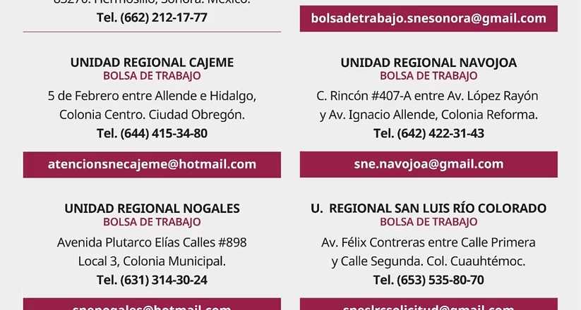 Gobierno de Sonora promueve vacantes de empleo a través del SNE en San Luis Río Colorado
