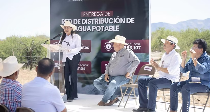 Gobierno de Sonora fortalece el acceso al agua potable en Divisaderos con nueva red de distribución