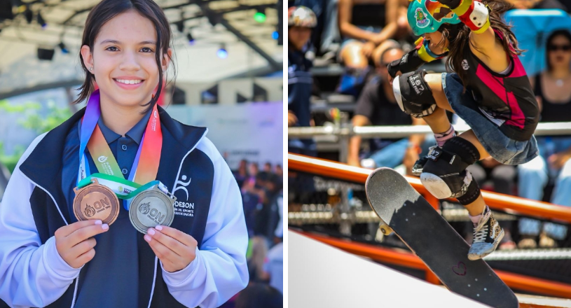 Plata y bronce para atleta sonorense en Olimpiada Nacional de Skateboarding