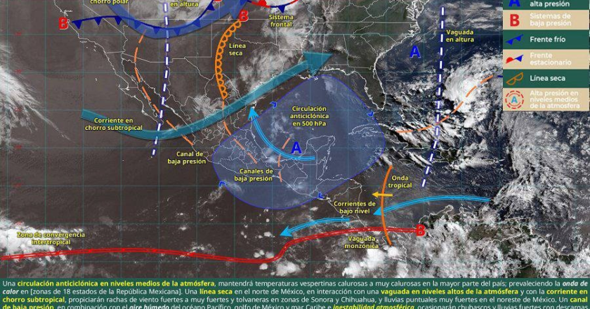 Pronostica CEPC ambiente caluroso y mañanas frescas en Sonora
