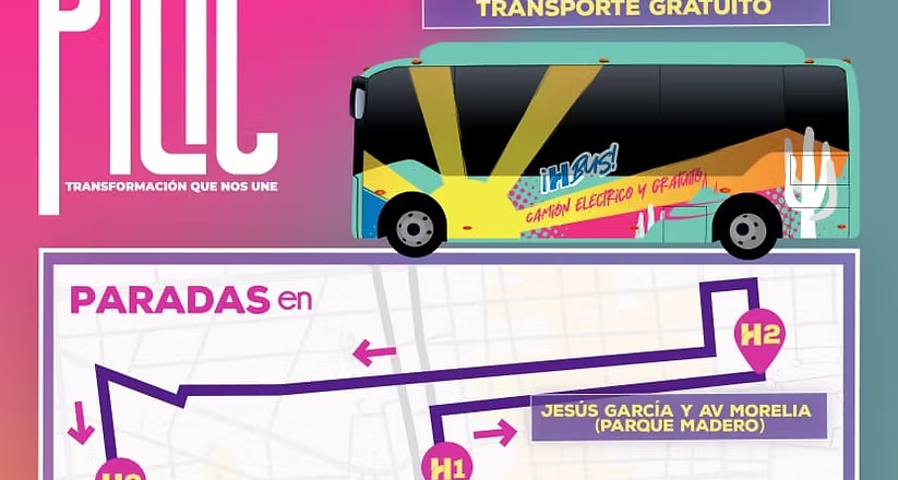 Ofrecerá H Bus traslados gratuitos durante las Fiestas del Pitic 2026