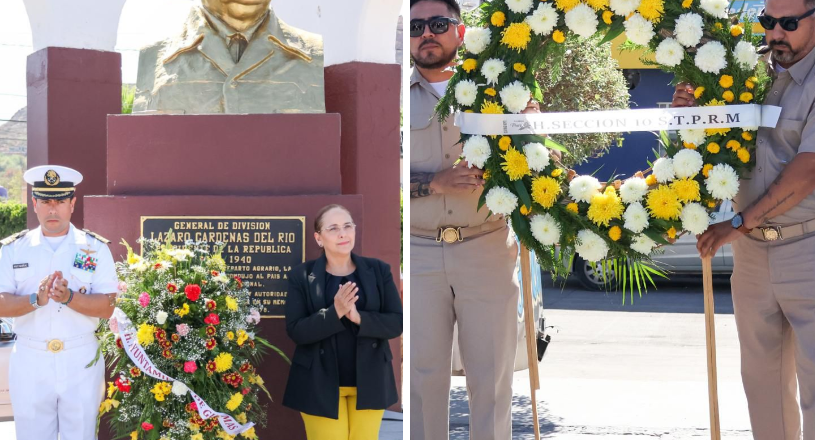 Conmemora Ayuntamiento de Guaymas el 131 aniversario del natalicio del general Lázaro Cárdenas del Río
