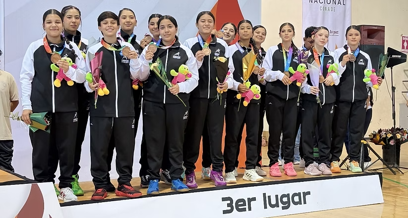 El Cadetes Femenil de Handball consigue bronce para Sonora en Olimpiada Nacional