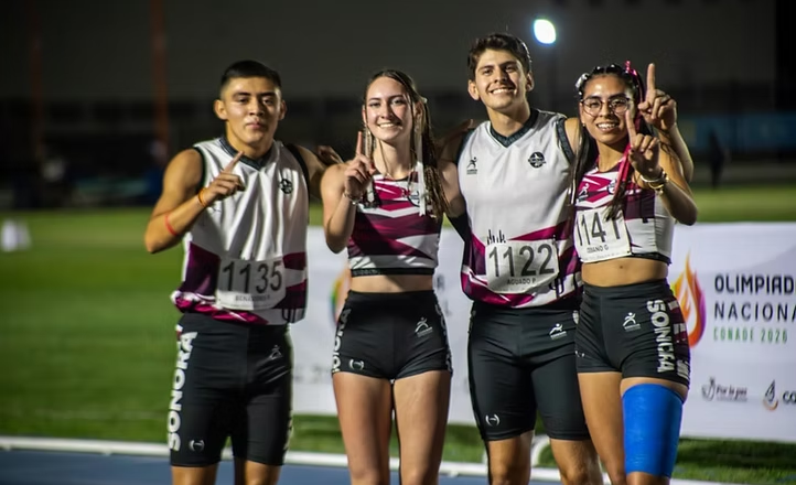 Atletismo sonorense firma otra gran jornada al sumar 6 metales más en la Olimpiada Nacional 