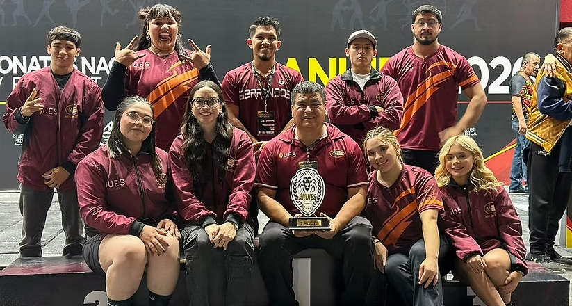 Berrendos de la UES conquistan segundo lugar nacional en halterofilia