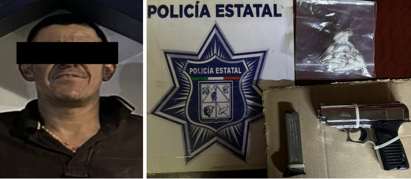 Policía Estatal detiene a hombre armado en la colonia Amapolas