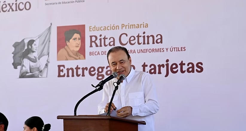 Arranca Gobernador Durazo entrega de becas Rita Cetina para alumnas y alumnos de primarias públicas