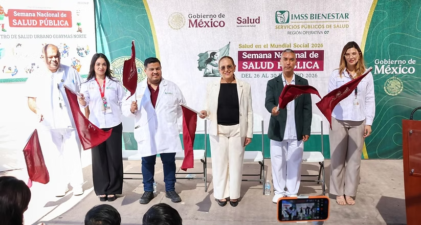Encabeza doctora Karla Córdova arranque de la Semana Nacional de Salud Pública 2026 en Guaymas