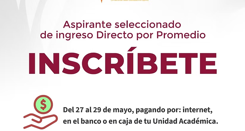 Acepta la UES a 292 aspirantes por ingreso directo con promedio de excelencia