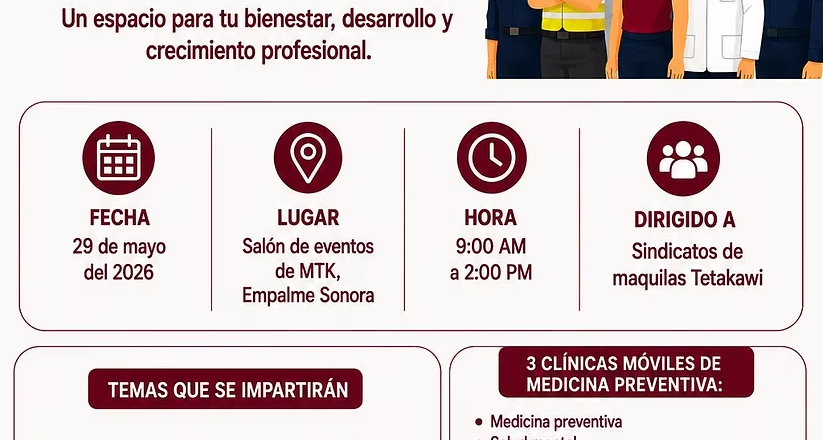 Realizarán jornada “Conexión Integral Laboral” en Empalme