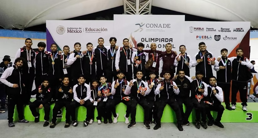 Las luchas asociadas de Sonora acumulan 14 medallas en su Olimpiada Nacional de varones