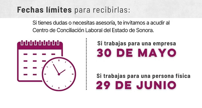 Gobierno de Sonora informa fechas para el pago de utilidades