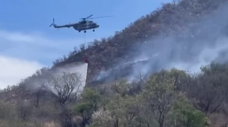Alcanza CEPC 70 por ciento de control en incendio forestal de Arivechi