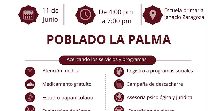 Ayuntamiento de Empalme llevará la jornada “Día del Pueblo” al poblado La Palma