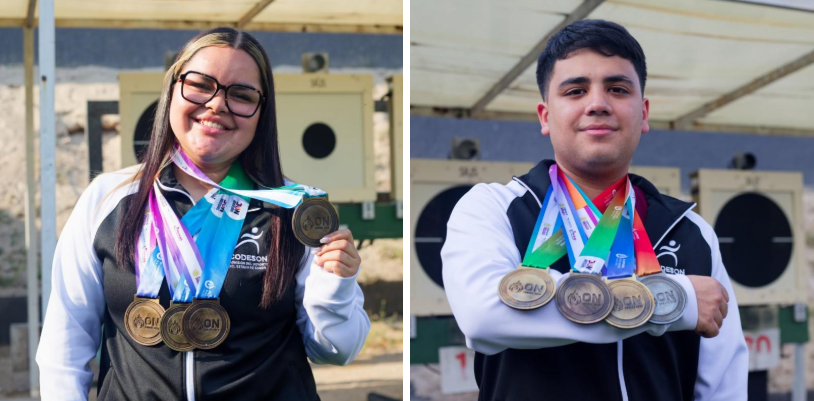 Precisión dorada: dupla sonorense de tiro deja legado histórico en Olimpiada Nacional 