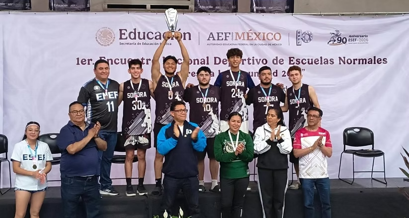 Estudiantes sonorenses ganan medalla de bronce en el Primer Encuentro Nacional Deportivo de Escuelas Normales: Creson