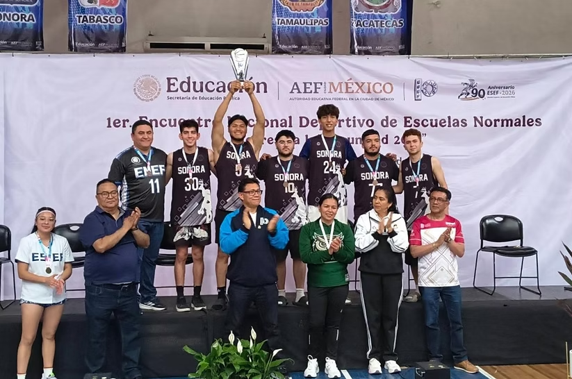 Estudiantes sonorenses ganan medalla de bronce en el Primer Encuentro Nacional Deportivo de Escuelas Normales: Creson