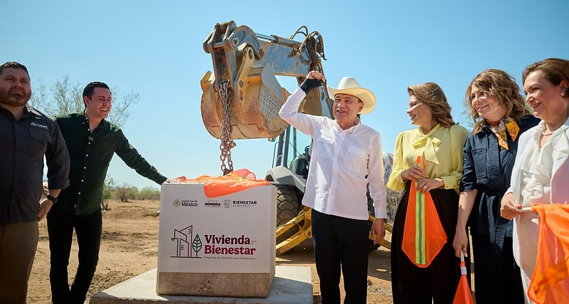 Arranca Durazo construcción de 2 mil 400 casas en Hermosillo; Sonora es primer lugar en viviendas del Bienestar