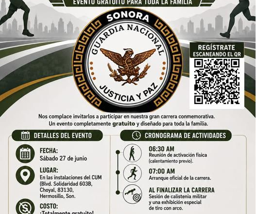 Invita Guardia Nacional a celebrar su 7.º aniversario en Sonora