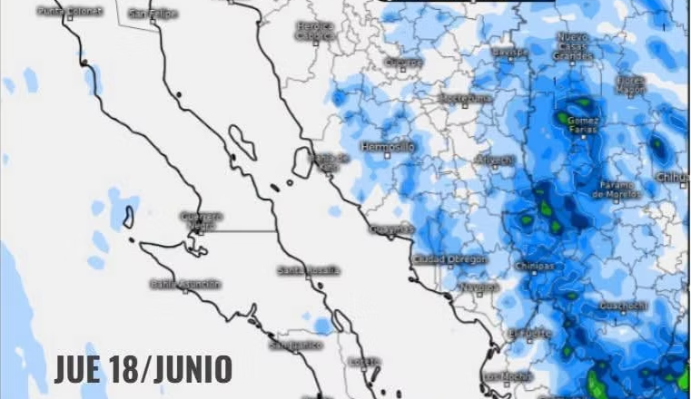 Existe ligero potencial para generación de lluvias en Sonora