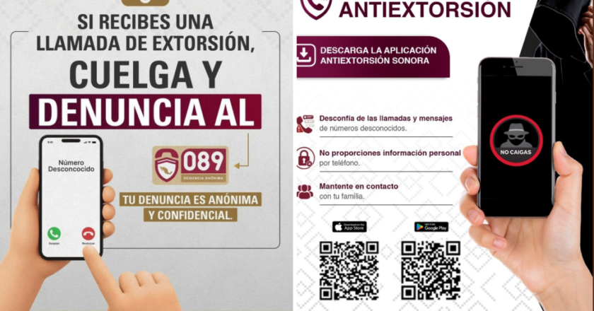 Contribuyen sonorenses a la prevención de la extorsión mediante reportes al 089