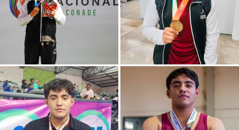 Consolida alumno de Cobach Sonora brillante trayectoria en lucha olímpica con cuatro medallas de oro