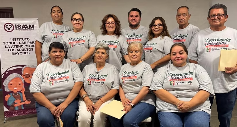 Gobierno de Sonora promueve calidad de vida en personas adultas mayores de Benjamin Hill