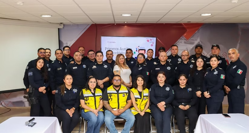Policía Estatal se capacita para brindar primeros auxilios psicológicos