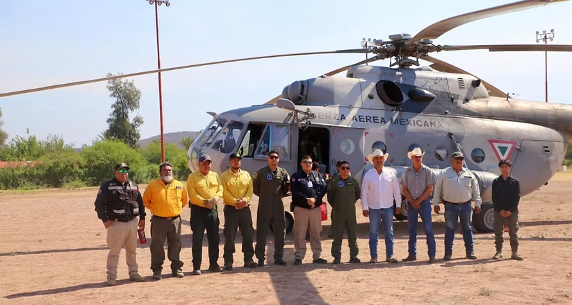 CEPC informa avance del 55 por ciento en control de incendio forestal en Arivechi