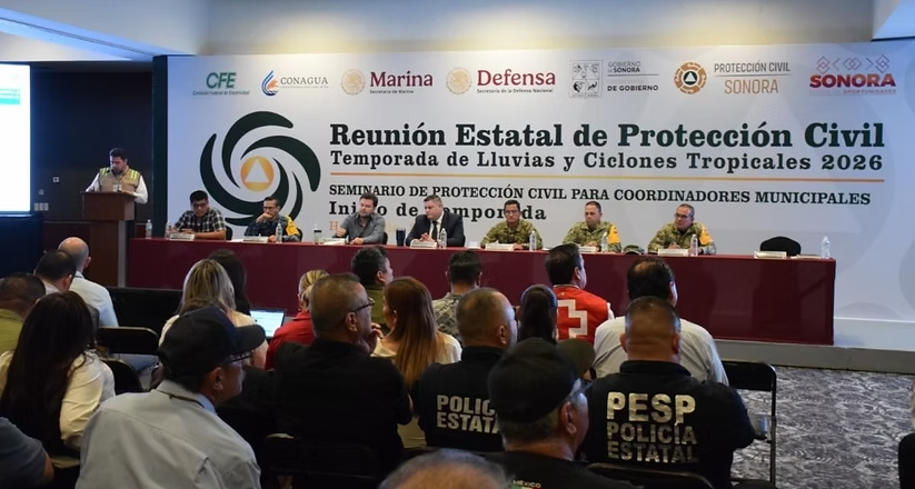 Realiza Protección Civil Sonora la presentación de acciones por la Temporada de Lluvias y Huracanes 2026