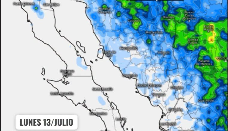 Protección Civil pronostica más lluvias para Sonora durante la semana